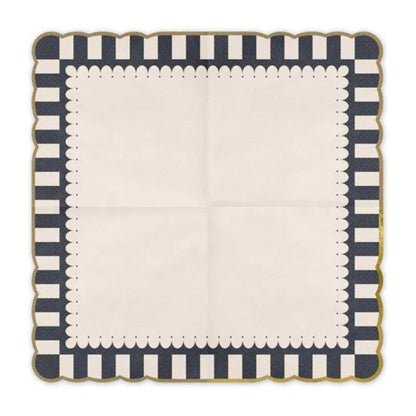 Servilletas de Papel con Borde Dorado – 33x33 cm (12 uds.) - NAROSA SWEET PARTY