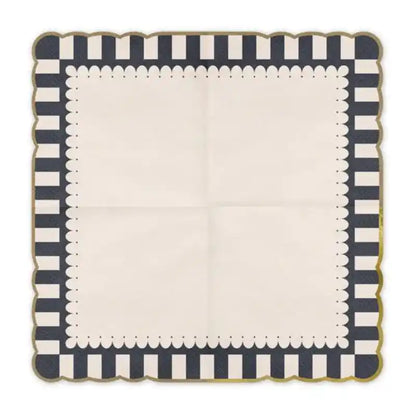 Servilletas de Papel con Borde Dorado – 33x33 cm (12 uds.) - Narosa Sweet Party Barcelona