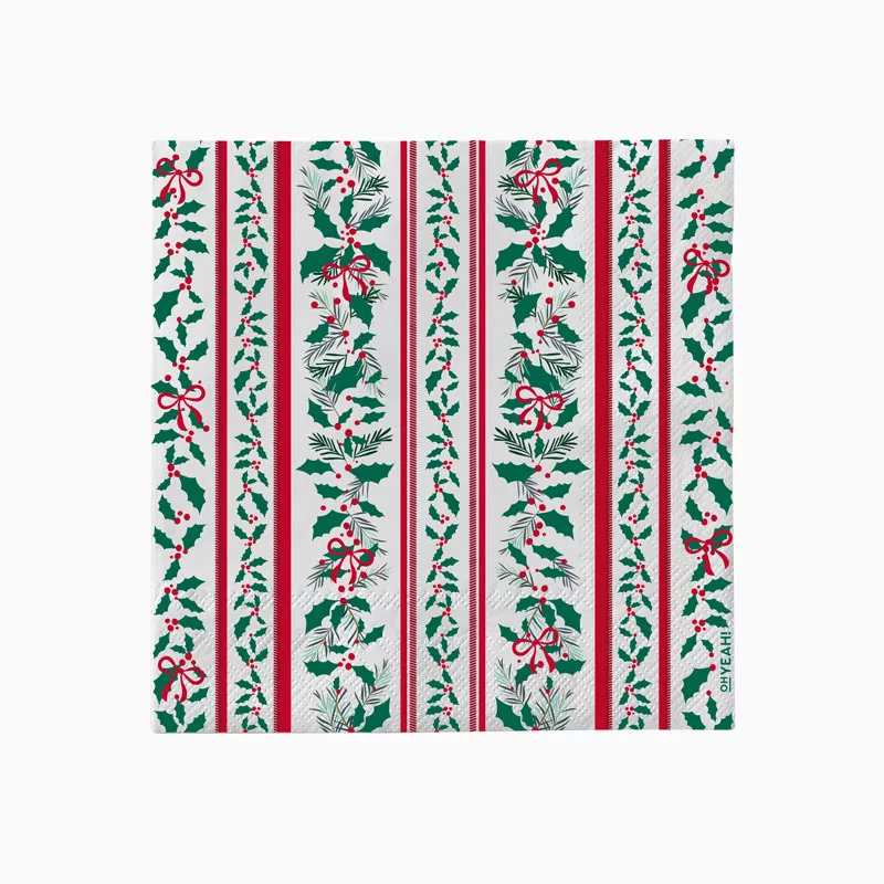 Servilletas de Papel Navidad Acebo 33 x 33 cm (30 uds) - NAROSA SWEET PARTY