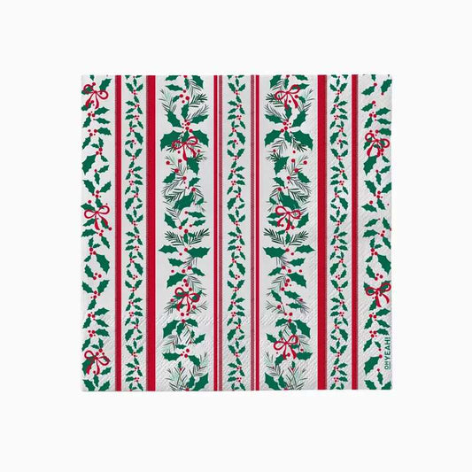 Servilletas de Papel Navidad Acebo 33 x 33 cm (30 uds) - NAROSA SWEET PARTY