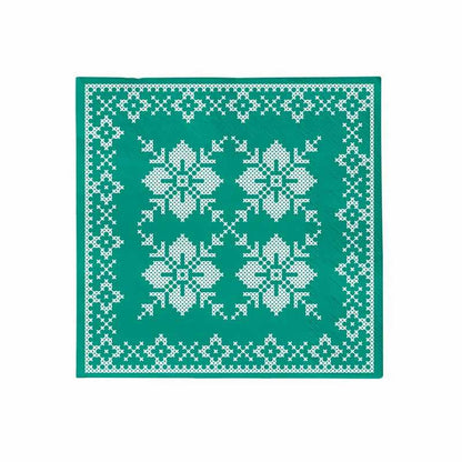 Servilletas de Papel Navidad Verde o Roja Jacquard 33 x 33 cm (30 uds) - NAROSA SWEET PARTY