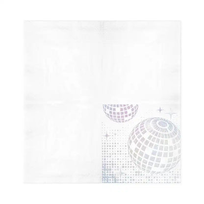 Servilletas Disco Plata 33x33 cm – Pack x10 – Decoración de Mesa Brillante - NAROSA SWEET PARTY