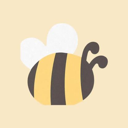 Servilletas en Forma de Abeja – Pack x12 (16x15 cm) - Narosa Sweet Party Barcelona
