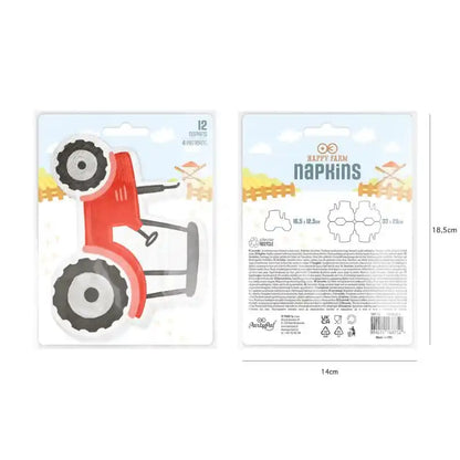 Servilletas Granja 32x32 cm – Pack 12 uds - NAROSA SWEET PARTY