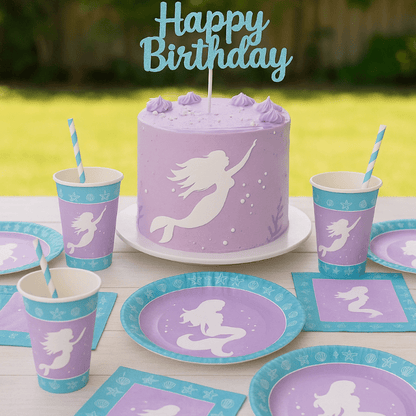 Servilletas Mermaid Shine 13x13cm - 12 Uni. - NAROSA SWEET PARTY