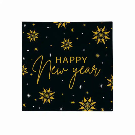 Servilletas Papel Happy New Year 33×33 cm | Doble Capa | Pack 30 - Narosa Sweet Party Barcelona