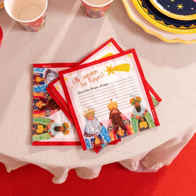 Servilletas Papel Noche de Reyes Magos 33×33 cm | Doble Capa | Pack 30 - NAROSA SWEET PARTY