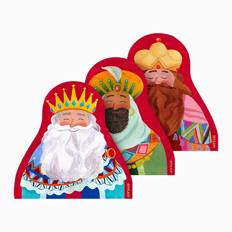 Servilletas Papel Reyes Magos 33×33 cm | Doble Capa | Pack 18. - NAROSA SWEET PARTY