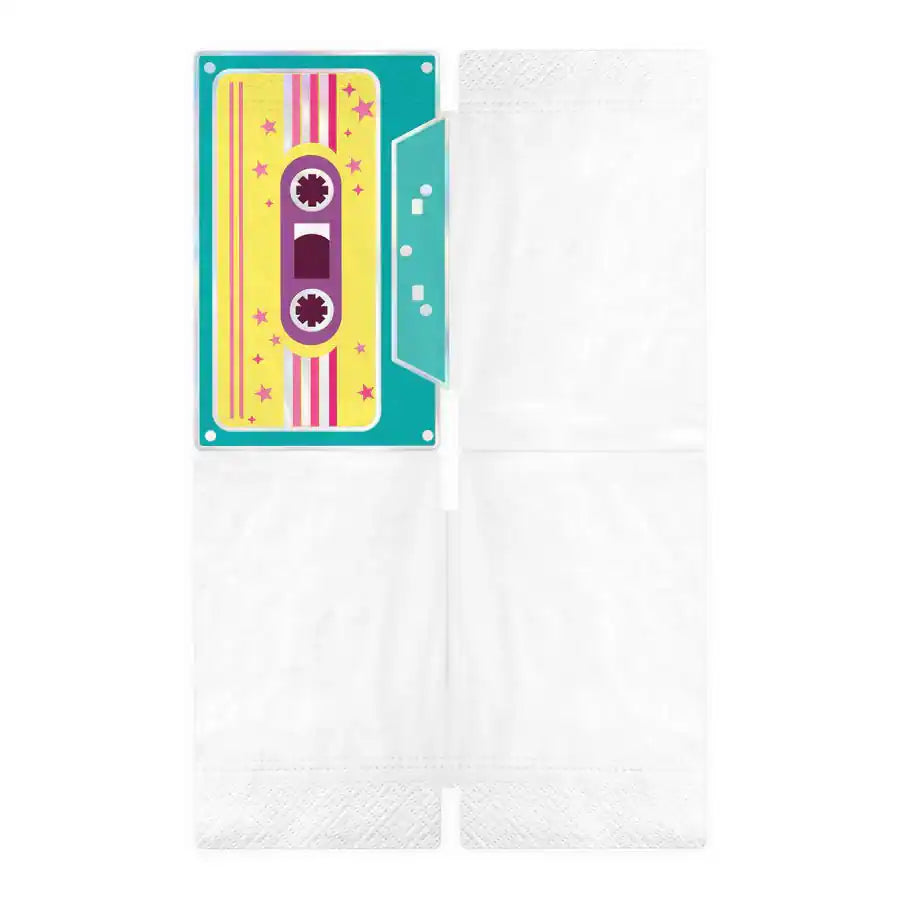 Servilletas Retro Disco 33x21 cm – Pack x10 – Decoración de Mesa Temática - Narosa Sweet Party Barcelona