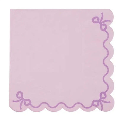 Servilletas Violeta con Volante – Pack x12 (33x33 cm) - Narosa Sweet Party Barcelona