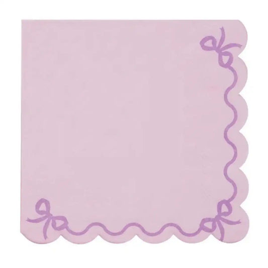 Servilletas Violeta con Volante – Pack x12 (33x33 cm) - Narosa Sweet Party Barcelona