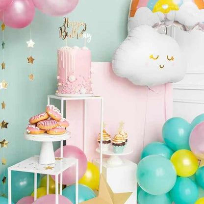 Topper “Happy Birthday” dorado espejo 22,5 cm - NAROSA SWEET PARTY