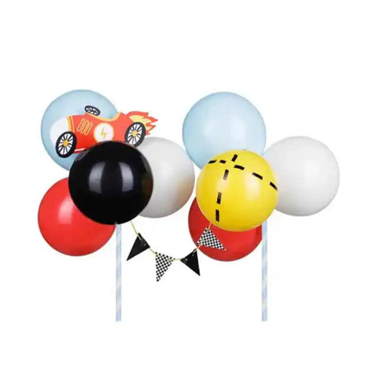 Topper para Tarta con Globos y Coche 29 cm - Narosa Sweet Party Barcelona