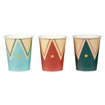 Vasos Circus 220 ml – Pack x6 – Vasos de Papel Fiesta Temática Circo - NAROSA SWEET PARTY