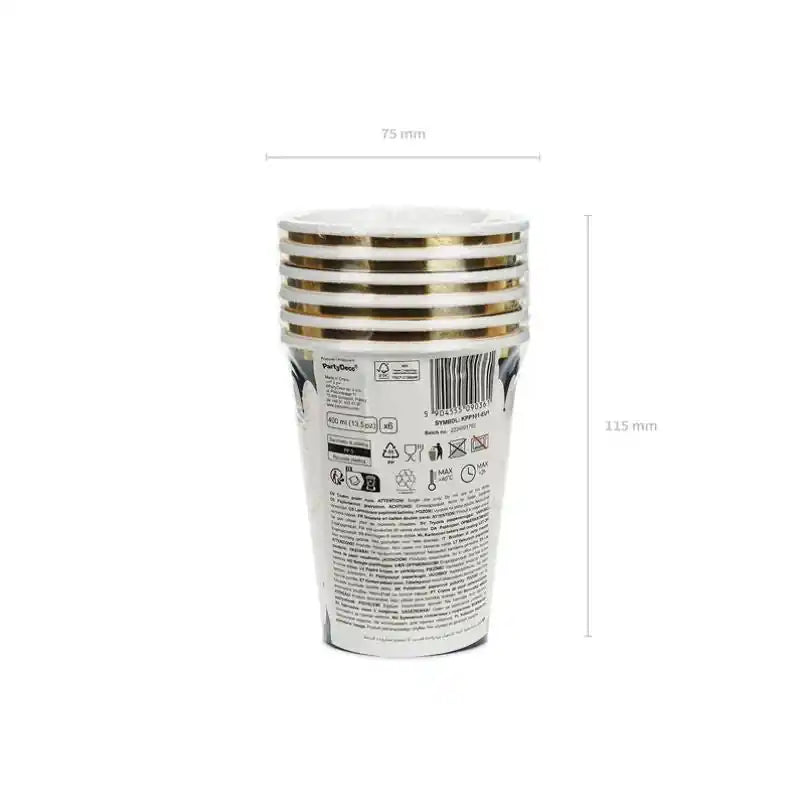 Vasos Halloween con Araña Dorada – 400 ml (6 uds.) - NAROSA SWEET PARTY