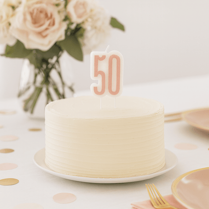 Vela Decades Glitz Rose Gold, 1 ud. - NAROSA SWEET PARTY