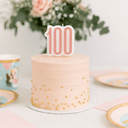 Vela Decades Glitz Rose Gold, 1 ud. - NAROSA SWEET PARTY