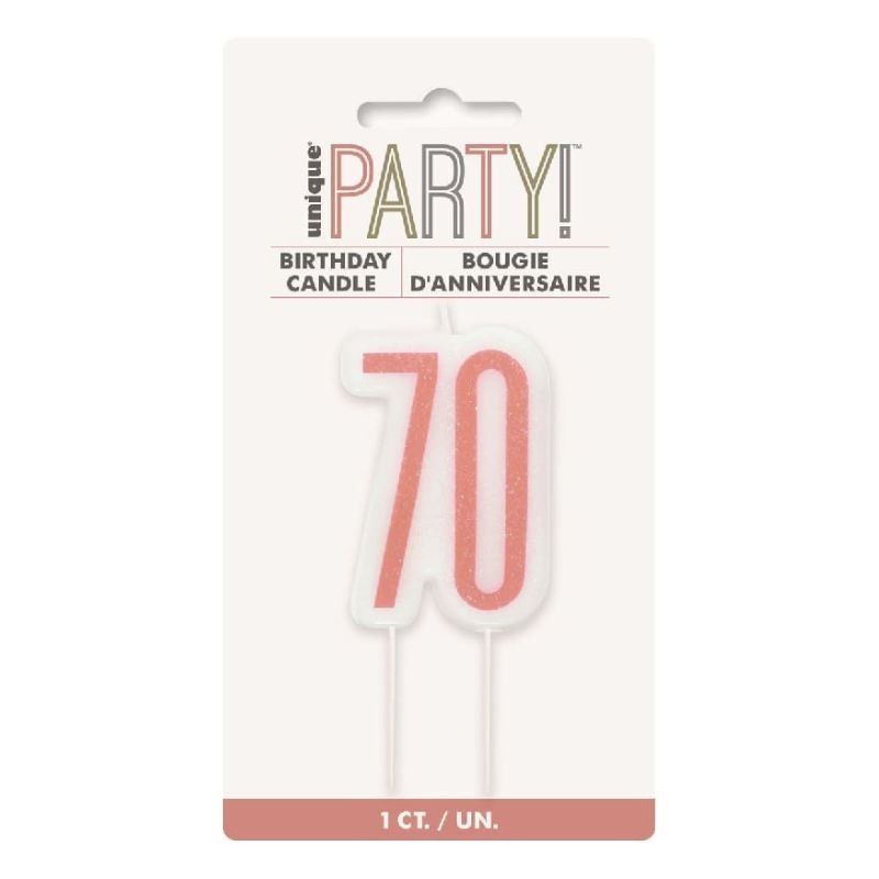 Vela Decades Glitz Rose Gold, 1 ud. - NAROSA SWEET PARTY