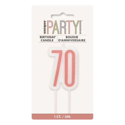 Vela Decades Glitz Rose Gold, 1 ud. - NAROSA SWEET PARTY