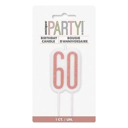 Vela Decades Glitz Rose Gold, 1 ud. - NAROSA SWEET PARTY