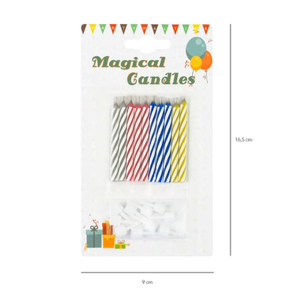 Velas de Cumpleaños Mágicas que No se Apagan - Pack x10 - NAROSA SWEET PARTY