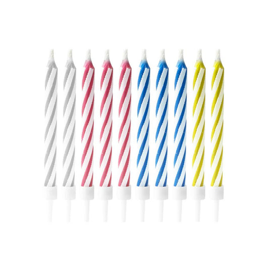 Velas de Cumpleaños Mágicas que No se Apagan - Pack x10 - NAROSA SWEET PARTY
